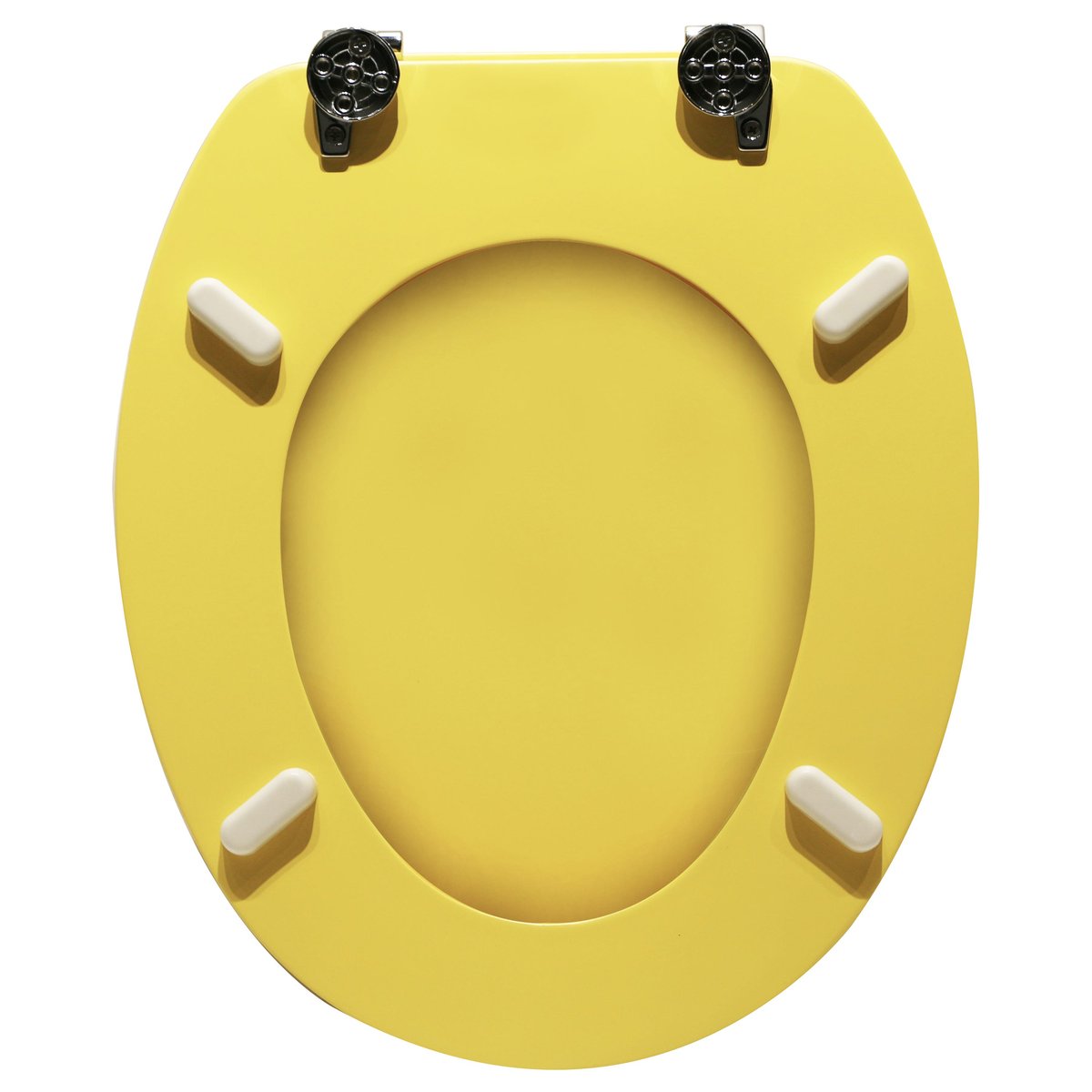 Abattant WC en bois compressé, POP jaune, SENSEA