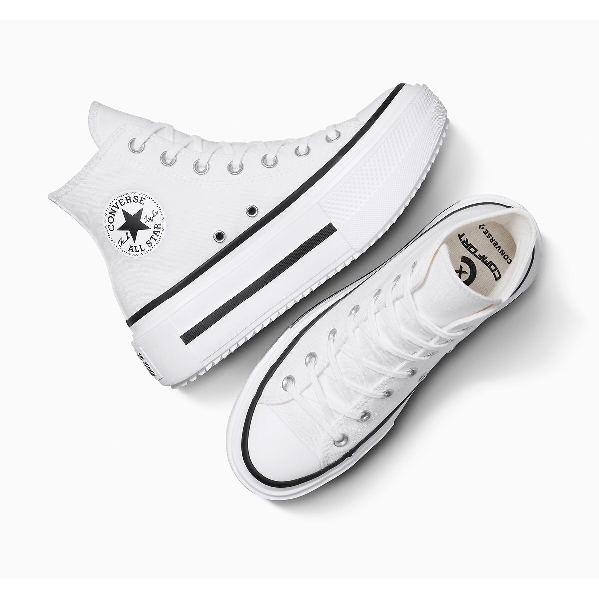 Baskets Lift Double Stack Foundation blanc, CONVERSE