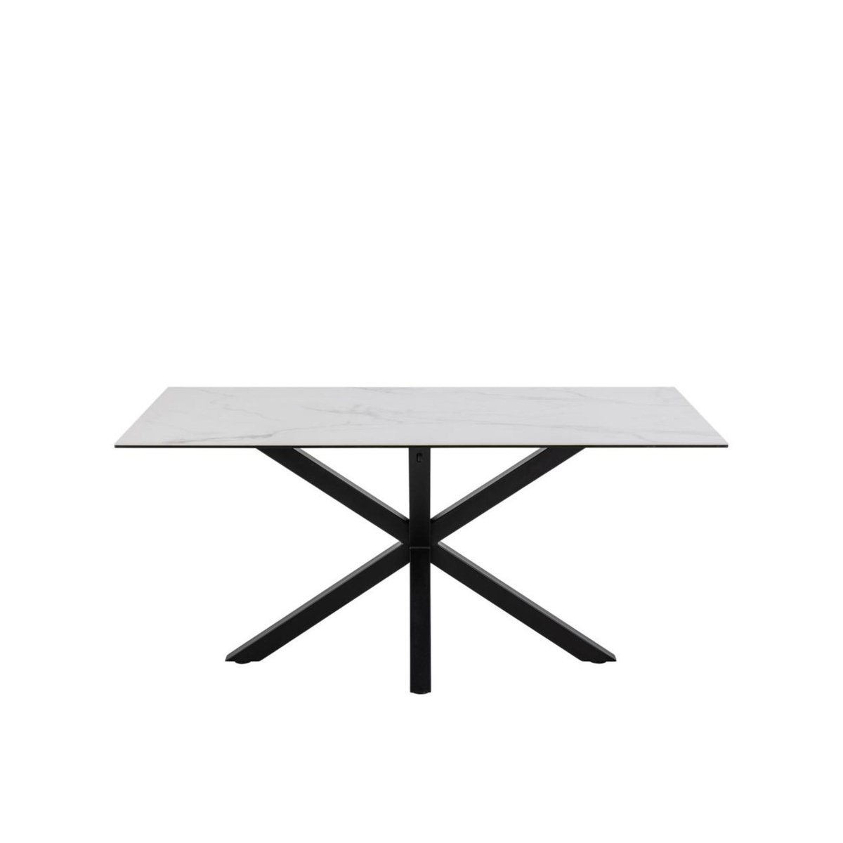 Table de salle à manger rectangulaire en céramique 6 places L160 - NEIVA blanc marbre, HELLIN, DEPUIS 1862