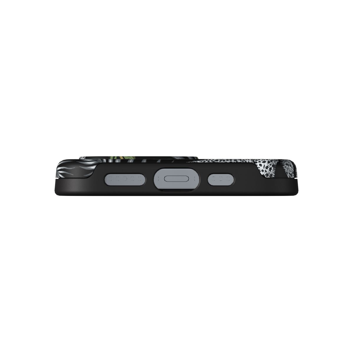Coque iPhone 13 Pro Jungle gris noir, RICHMOND & FINICH