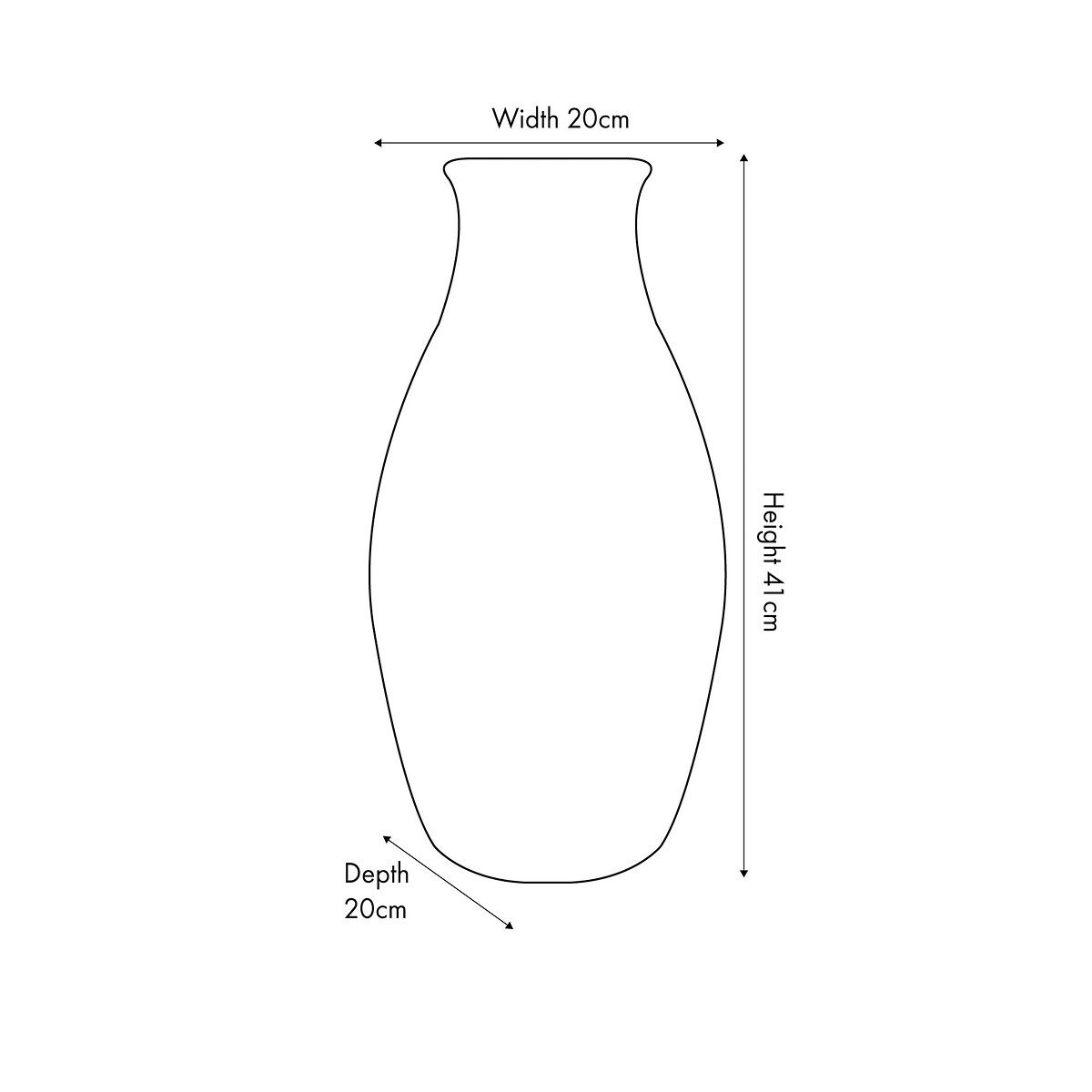 41cm Tall White Textured Stoneware Vase white, ÉDITÉ