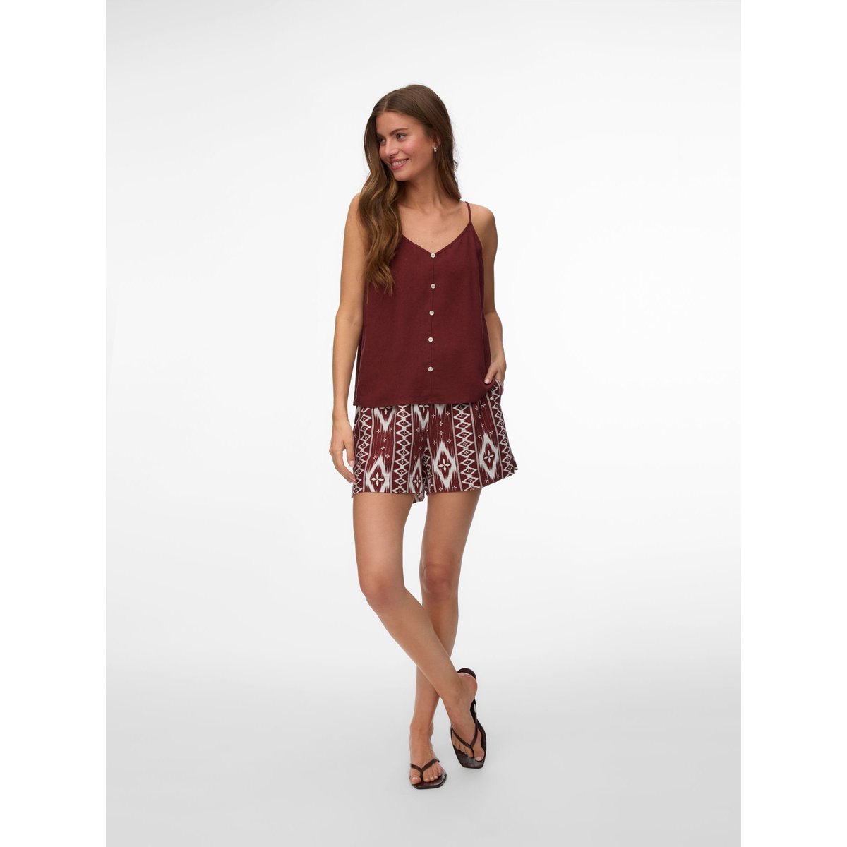 Short Paperbag rouge - andorra 2, VERO MODA