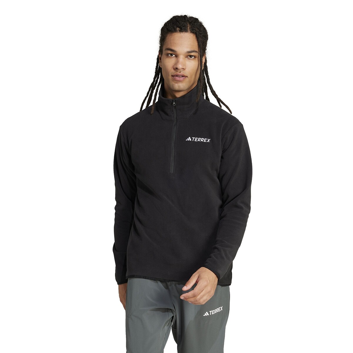 Veste polaire Essentielle 1/2 zippée Terrex noir, adidas Performance