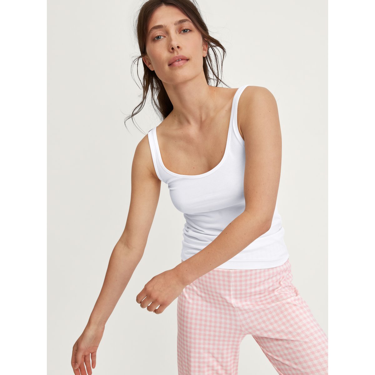 Débardeur à bretelles Coton ESSENTIAL COTTON SPE blanc, CALIDA