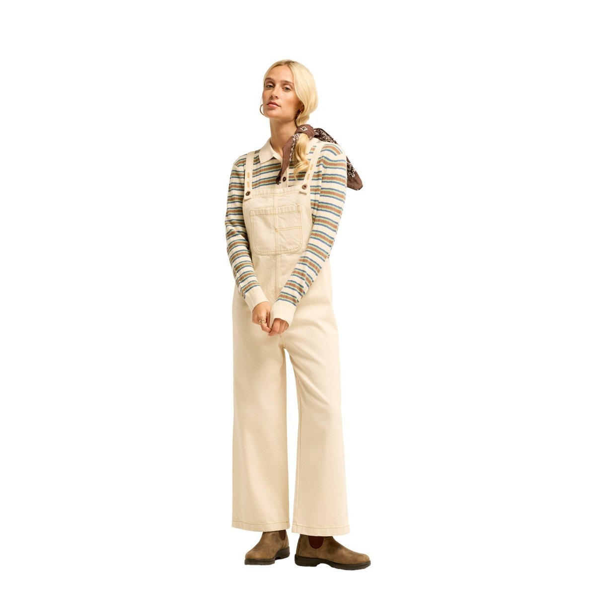Salopette en jean PACIFIC blanc white cap, BILLABONG