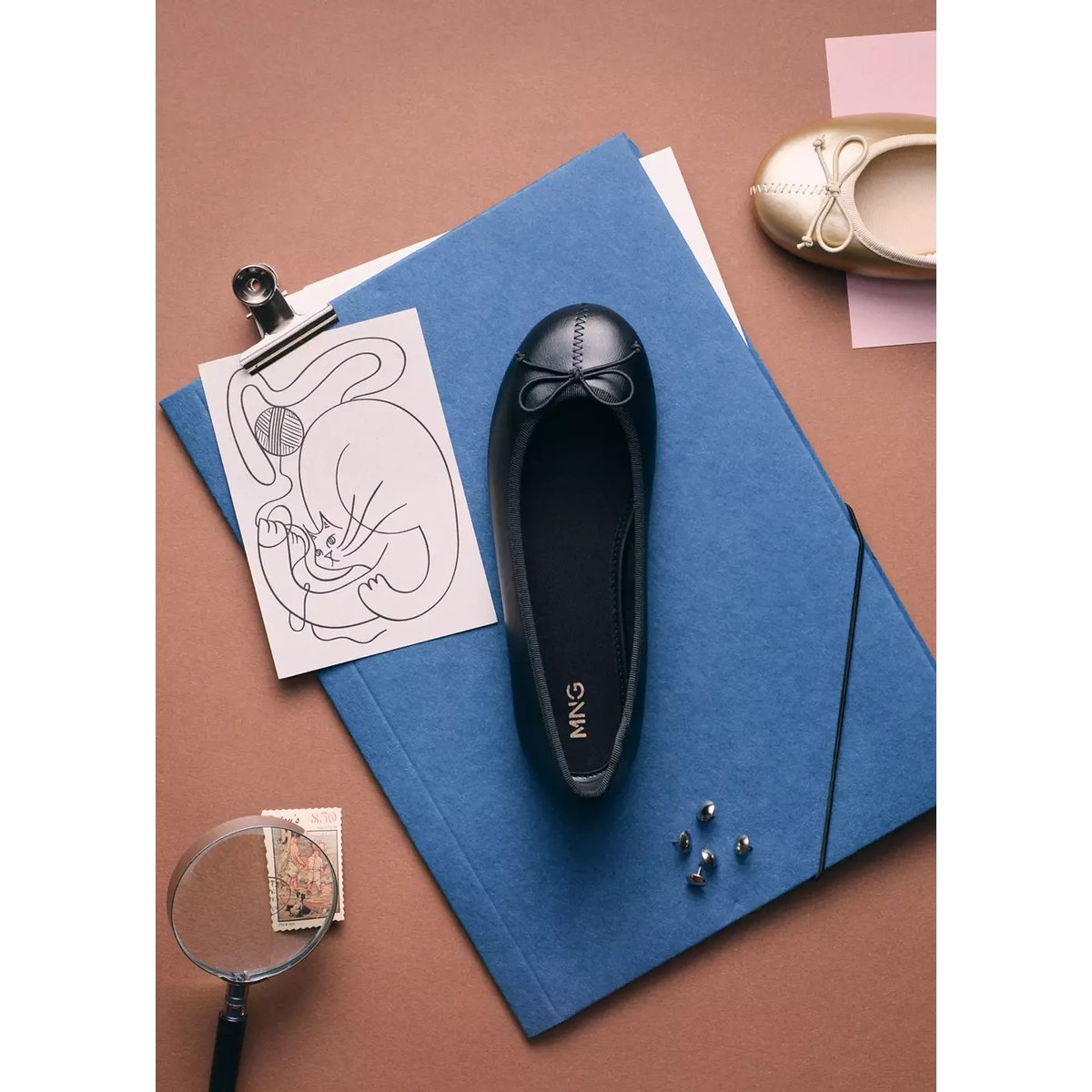 Ballerines nœud noir, MANGO KIDS