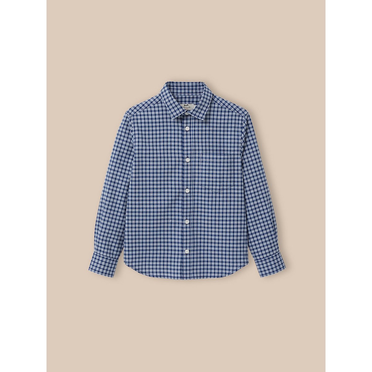 Chemise à carreaux carreaux bleu, CYRILLUS