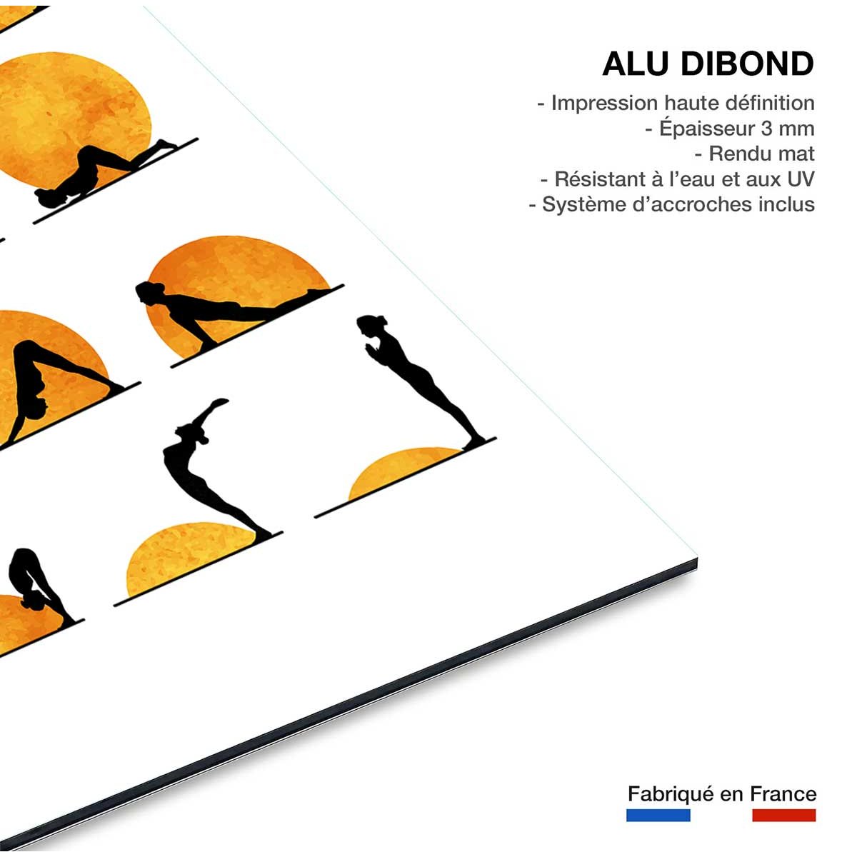Tableau zen yoga days tableau alu dibond, HEXOA