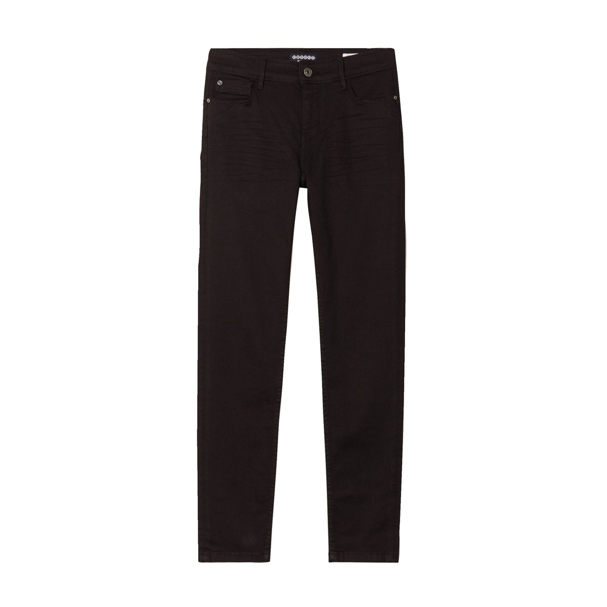 Jeans skinny push up 7/8ème denim noir, BONOBO