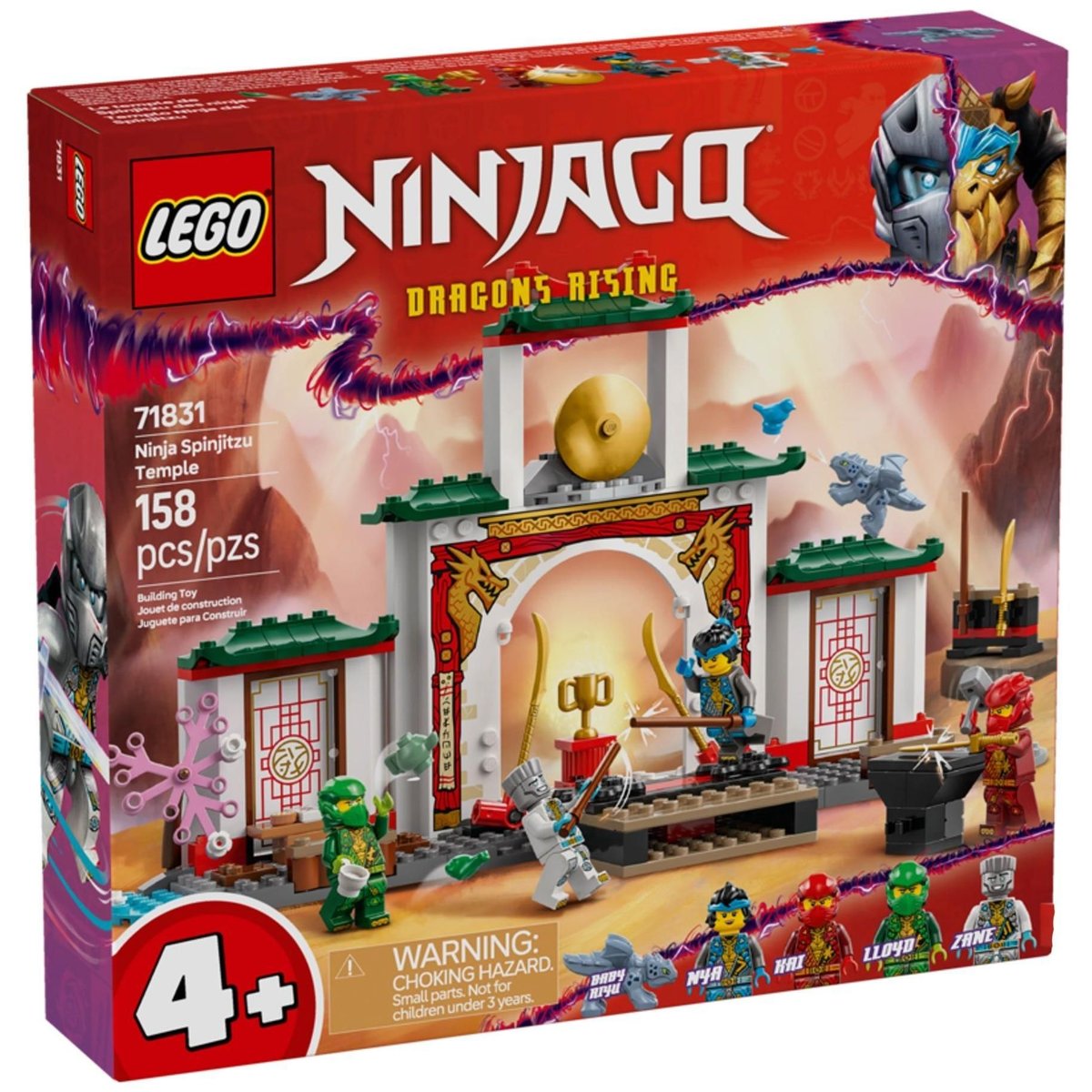 LEGO NINJAGO - Le temple de Spinjitzu des ninjas - 71831 multicolore, LEGO