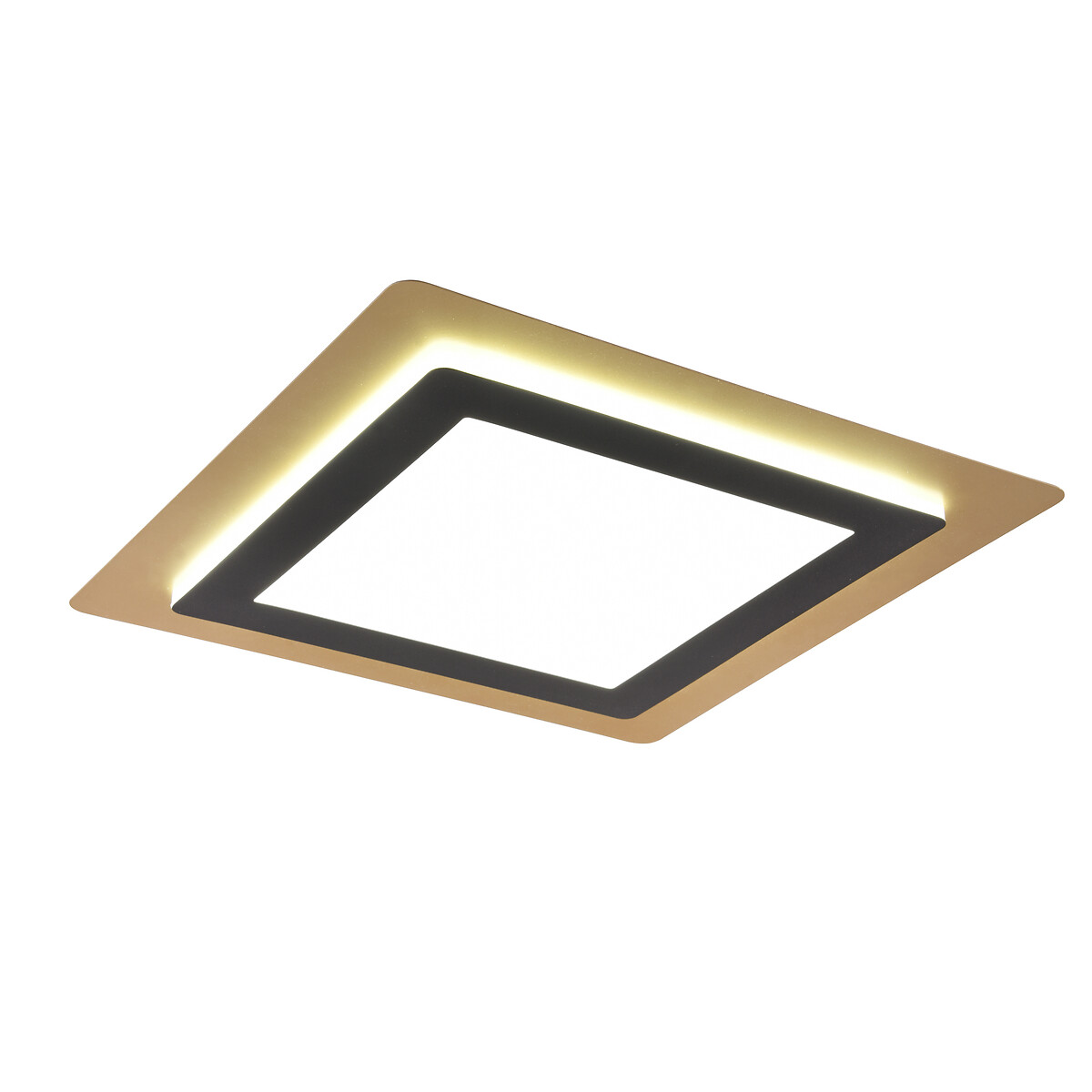 Candeeiro de teto Morgan, TRIO Lighting preto/dourado, TRIO LIGHTING