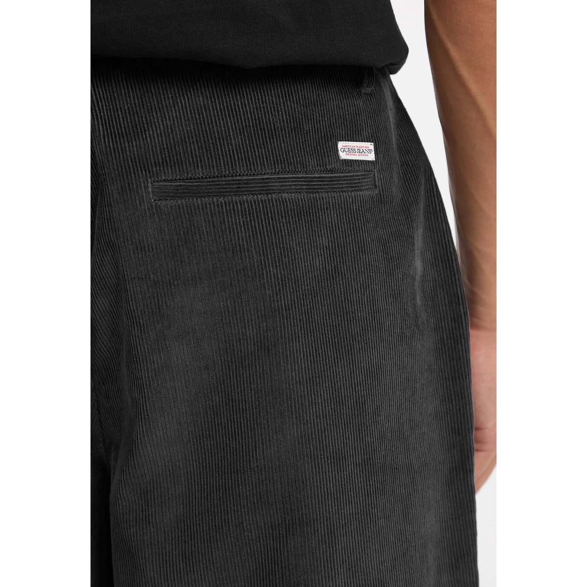 Pantalon Chino Jambe Large noir, GUESS JEANS