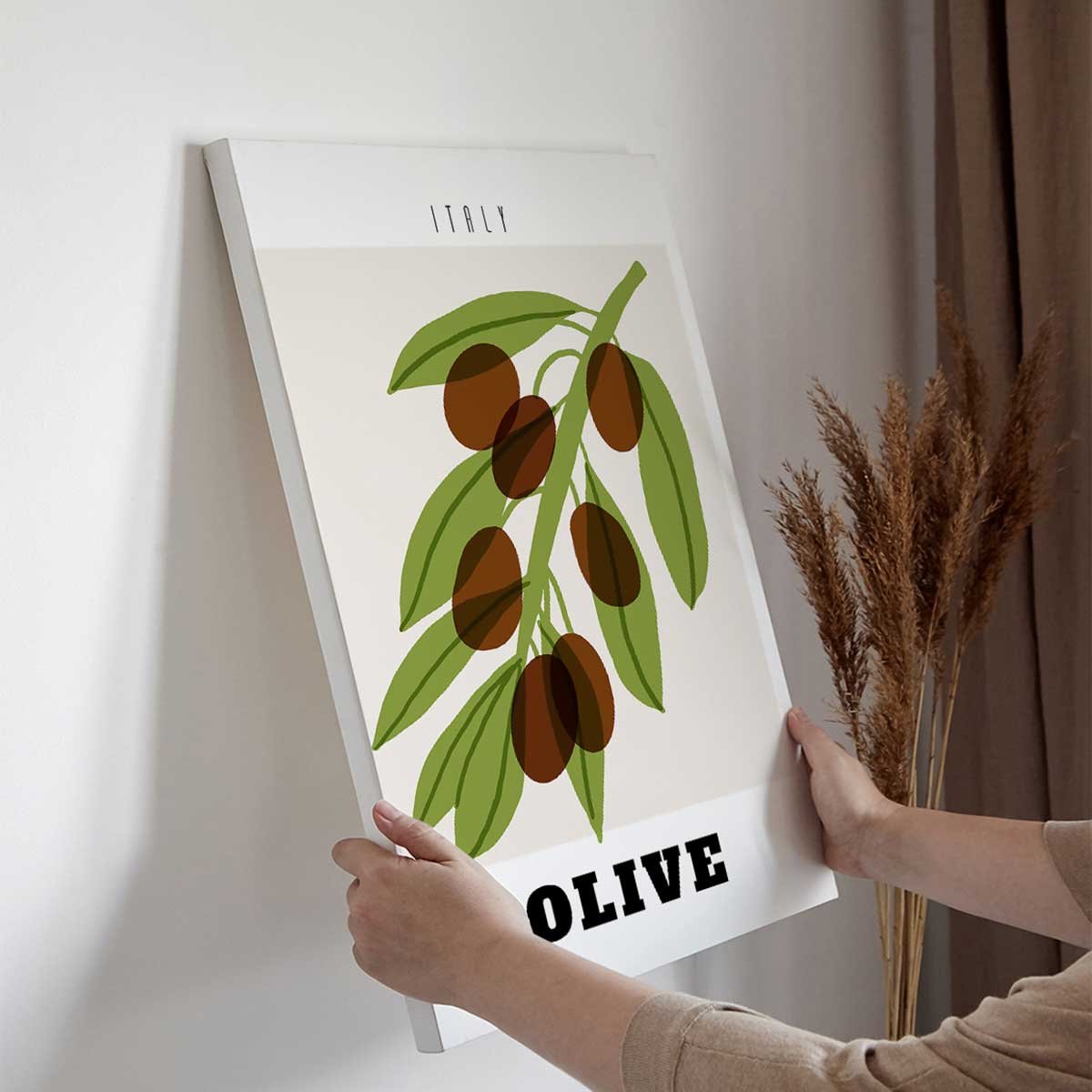 Tableau Olive d’Italie toile imprimée, HEXOA