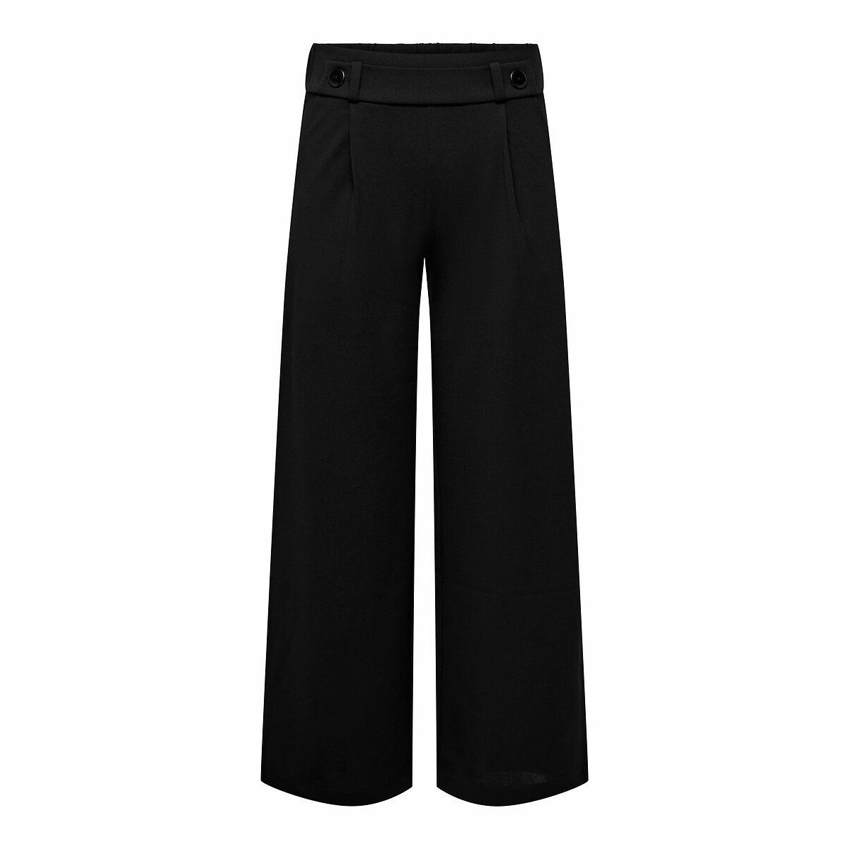 Pantaloni larghi, vita alta nero , JDY