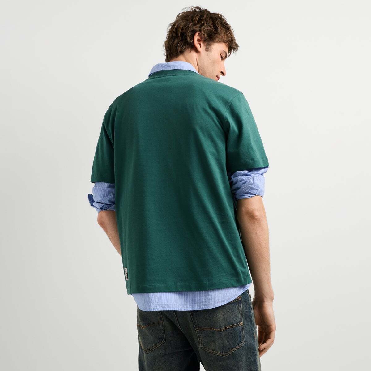 T-Shirt Coupe Regular Avec Imprimé Graphique richmond green, PEPE JEANS