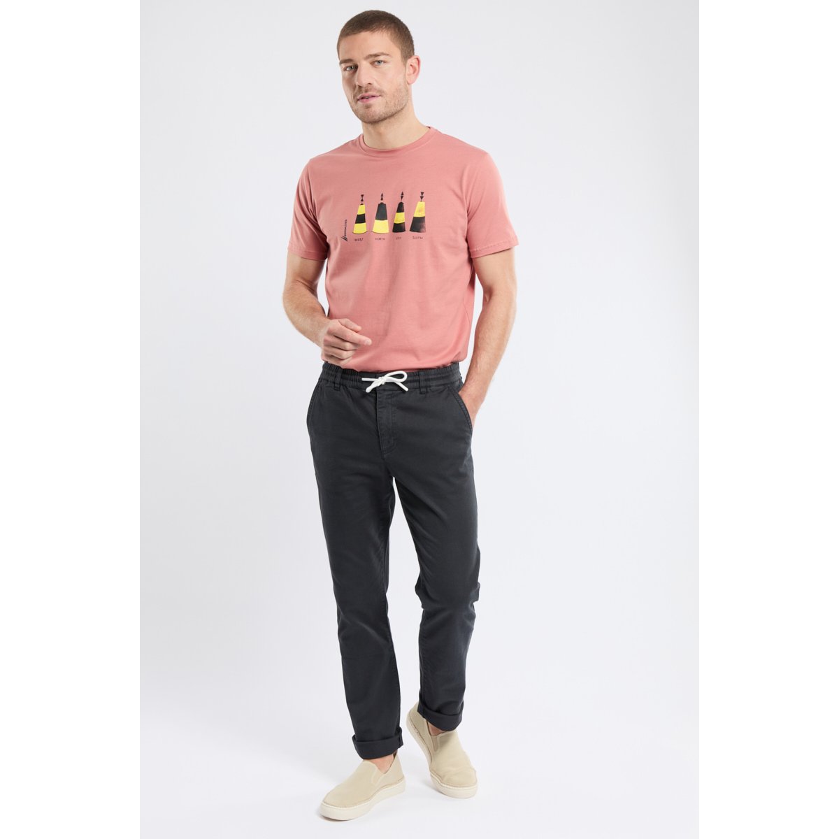 Pantalon chino DOMINO navy, BERMUDES