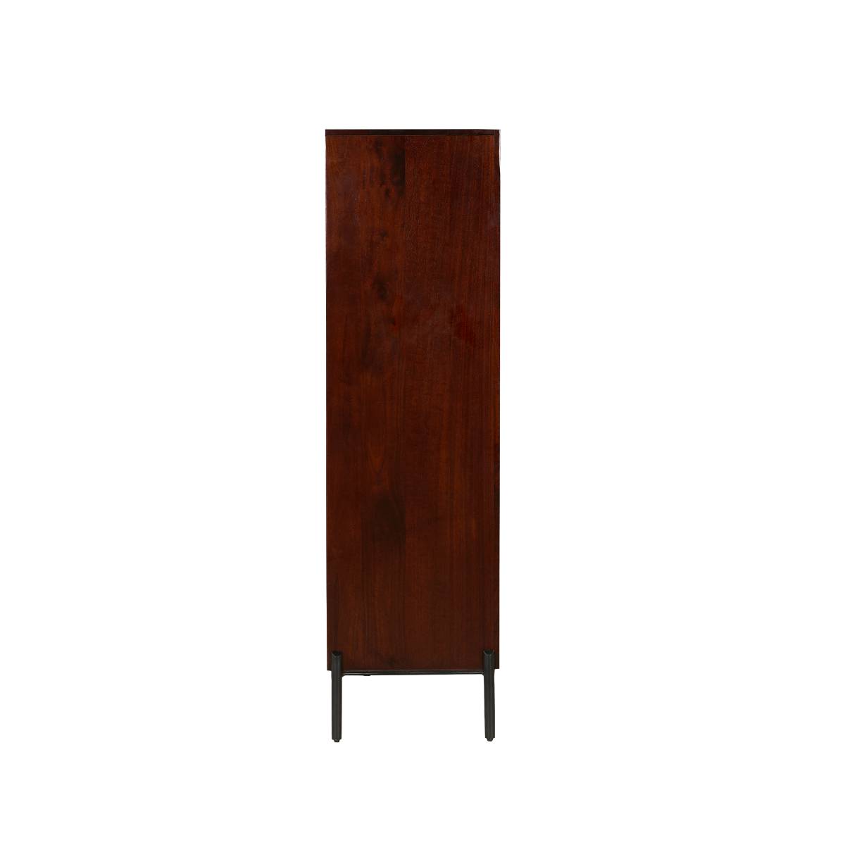 Buffet haut en bois de manguier et en métal NAYELI bois foncé, MADE IN MEUBLES