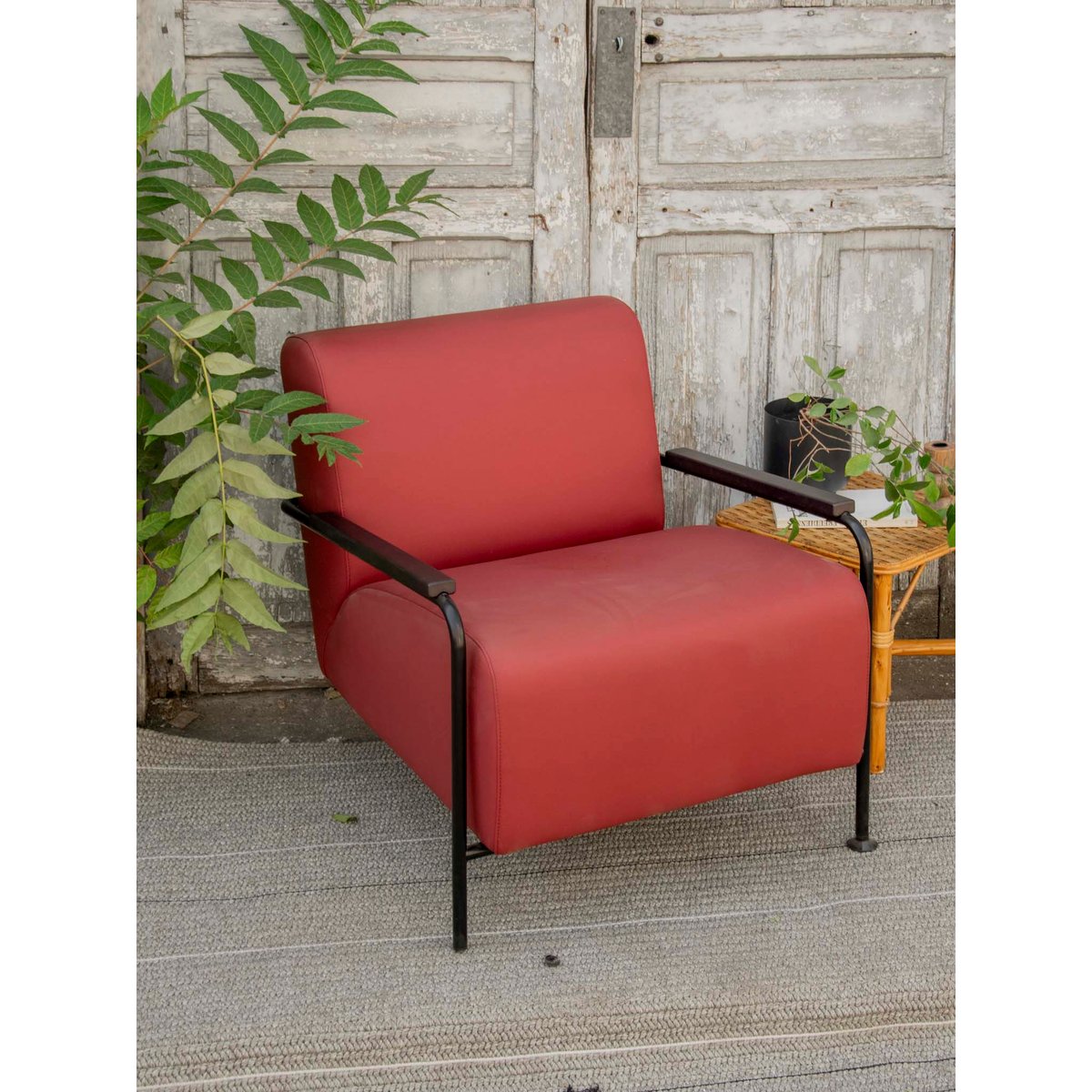 Fauteuil Viccarbe Colubi bordeaux Jakob N°1320 - Bon état bordeaux, DEBONGOUT