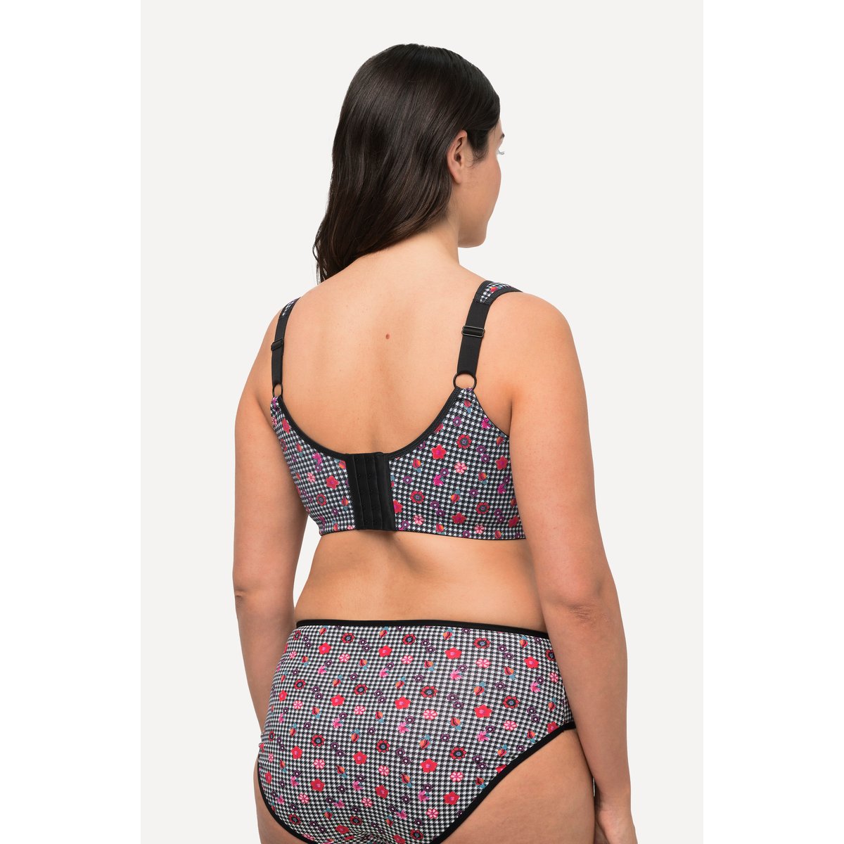 Soutien-gorge de maintien avec dentelle et noir, ULLA POPKEN