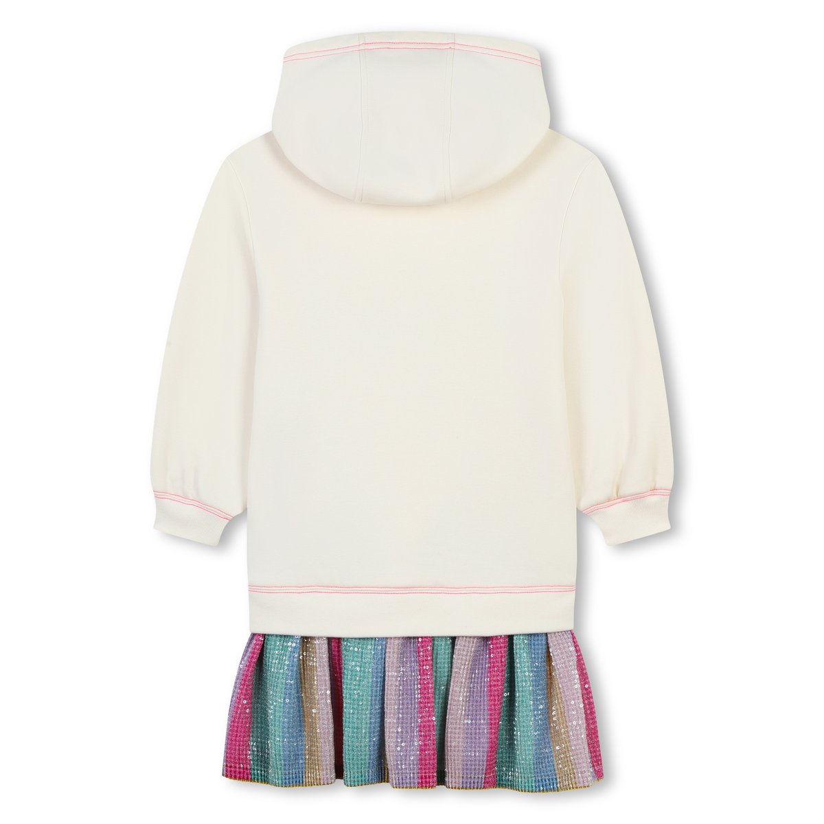 Robe bi-matière fantaisie new beige, BILLIEBLUSH