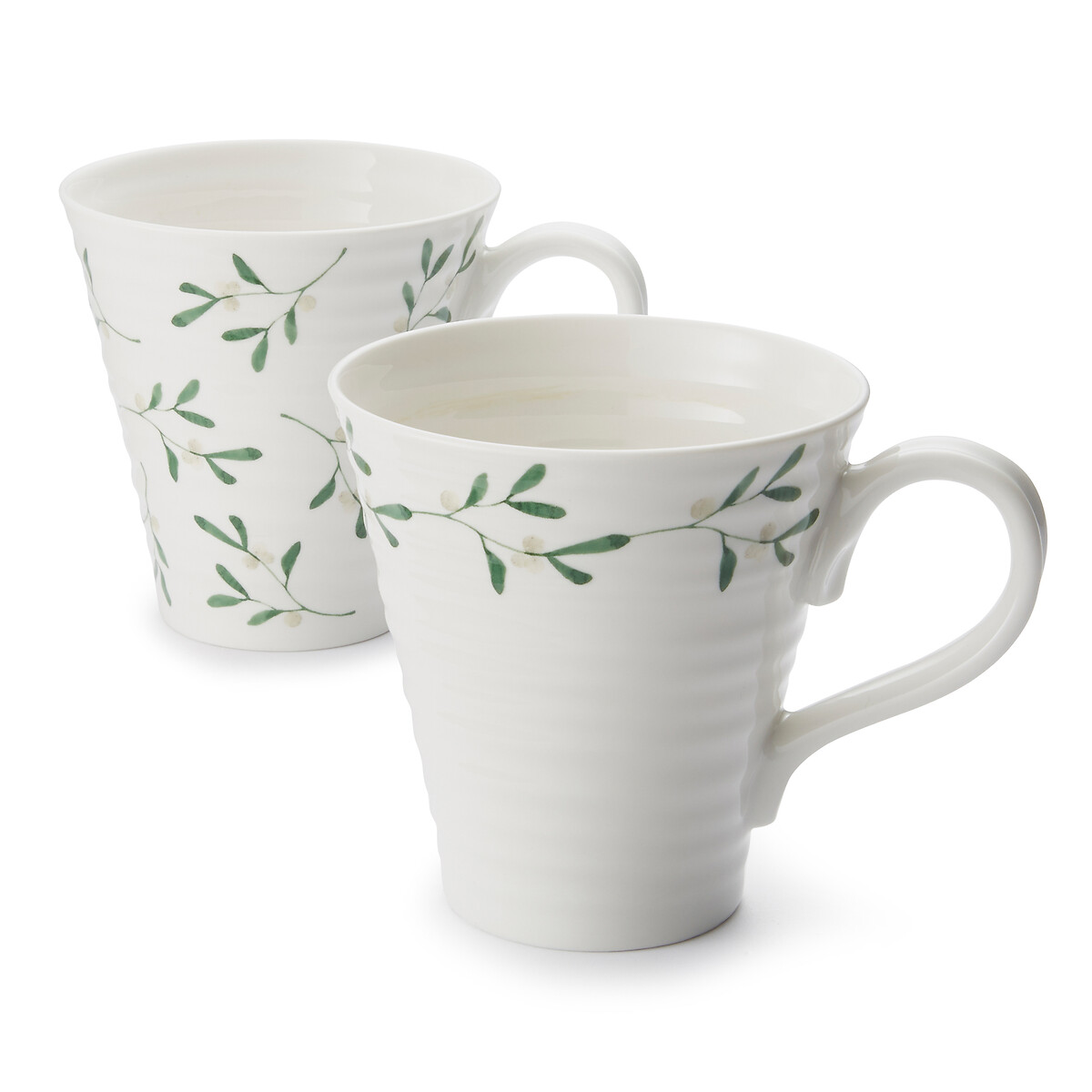 Set of 2 Mistletoe Mugs white, SOPHIE CONRAN FOR PORTMEIRION
