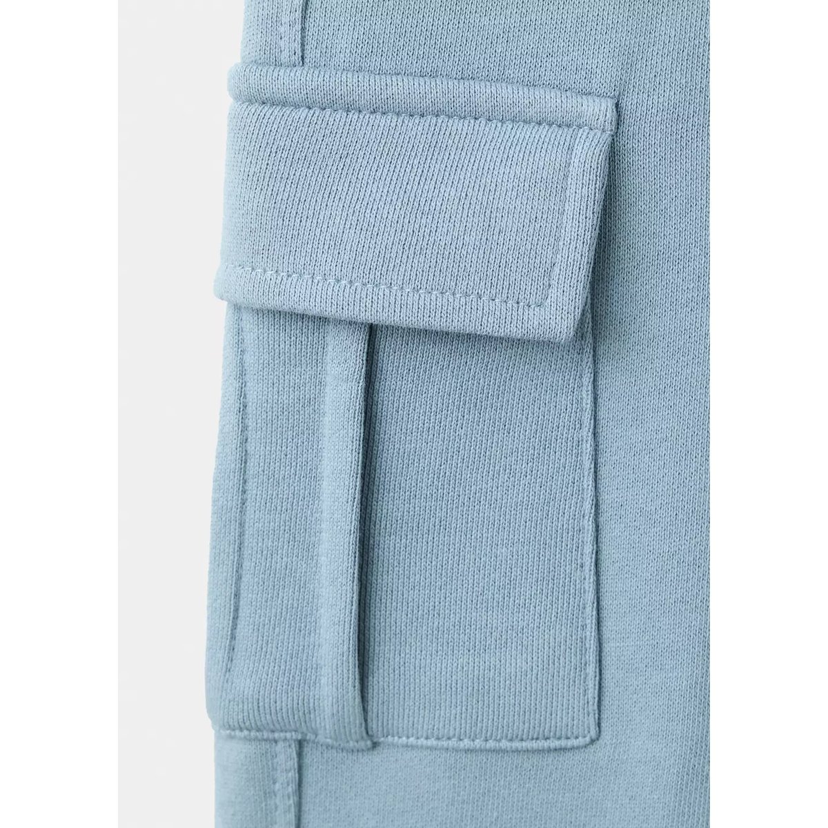 Pantalon cargo coton bleu, MANGO BABY
