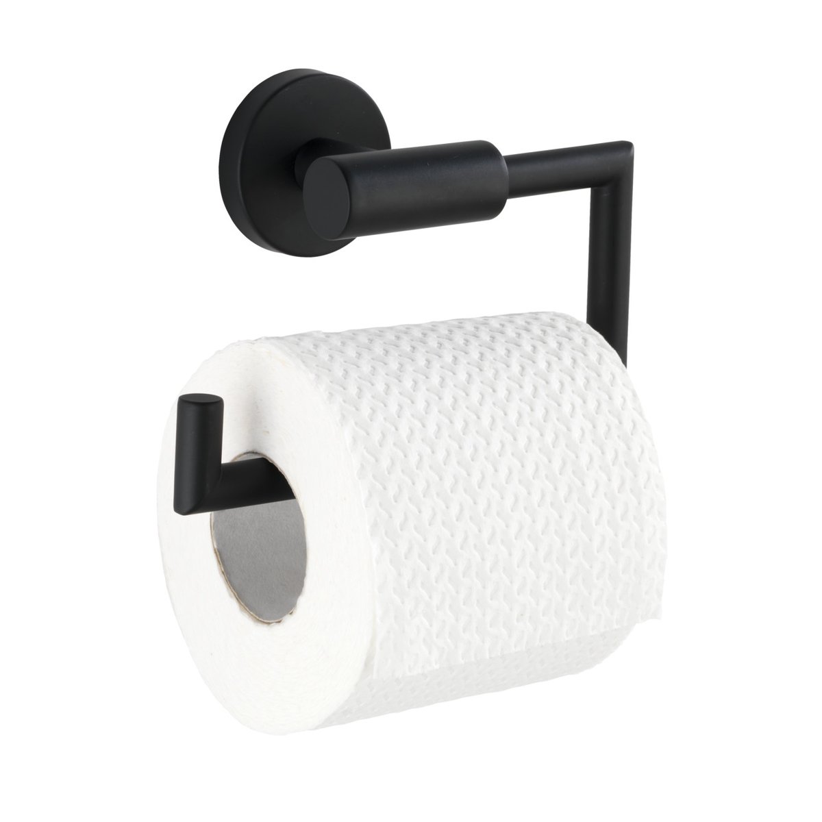 Dérouleur de papier toilette BOSIO noir, WENKO