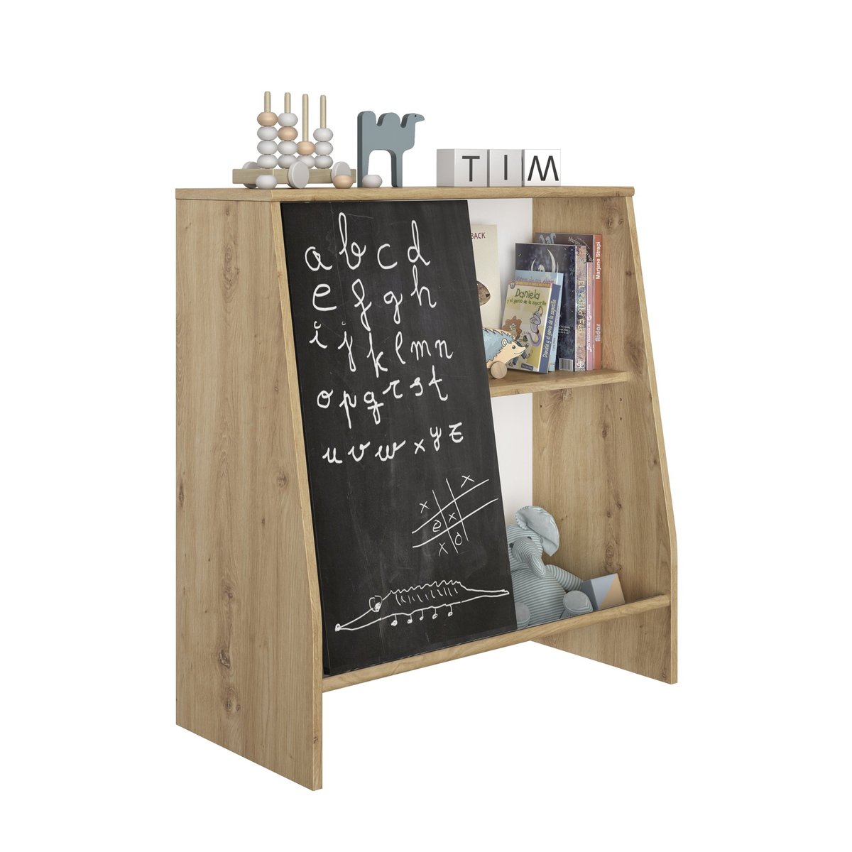 Petit meuble ludique avec tableau TIM beige, GALIPETTE