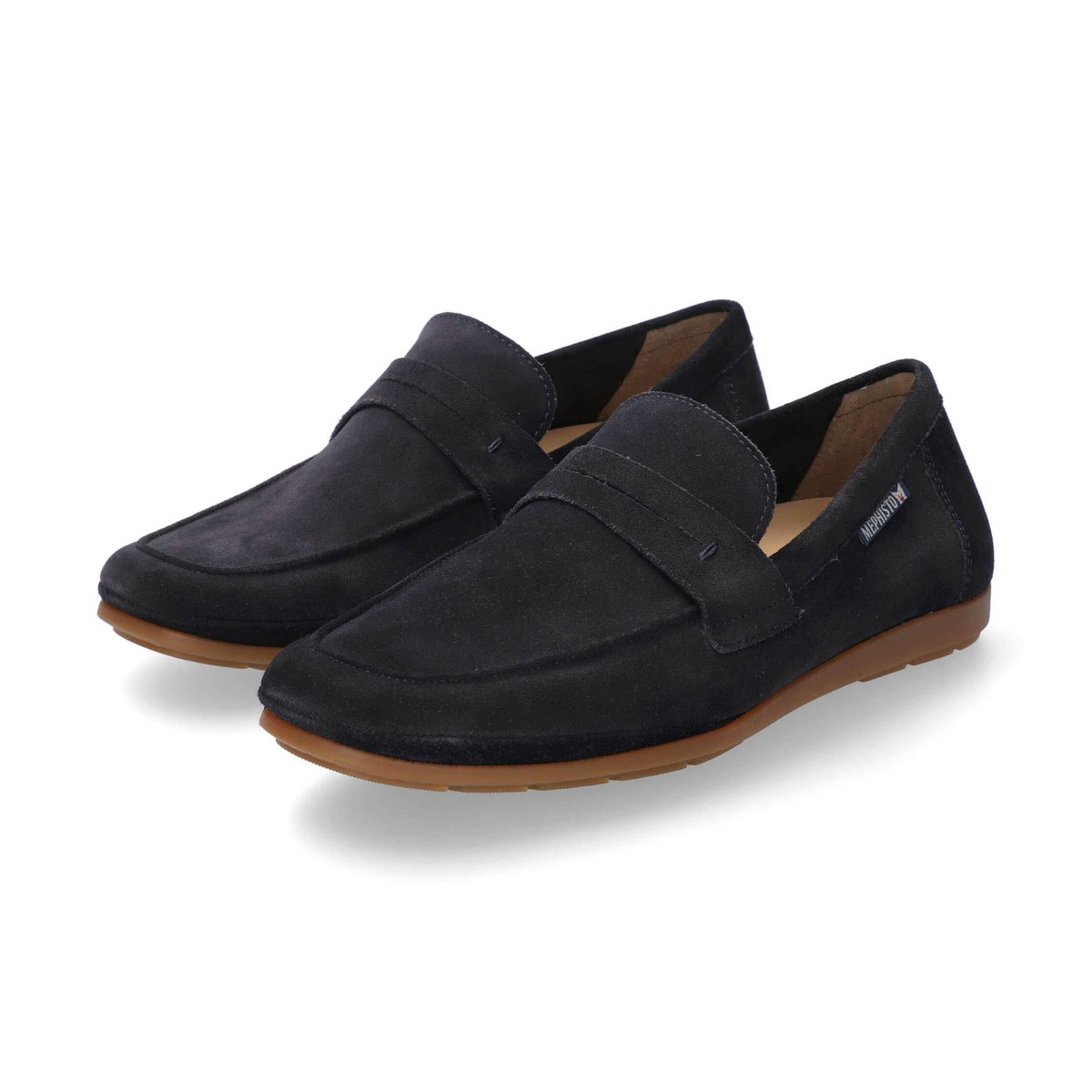 Mocassins en cuir ALEXIS bleu p5136607, MEPHISTO