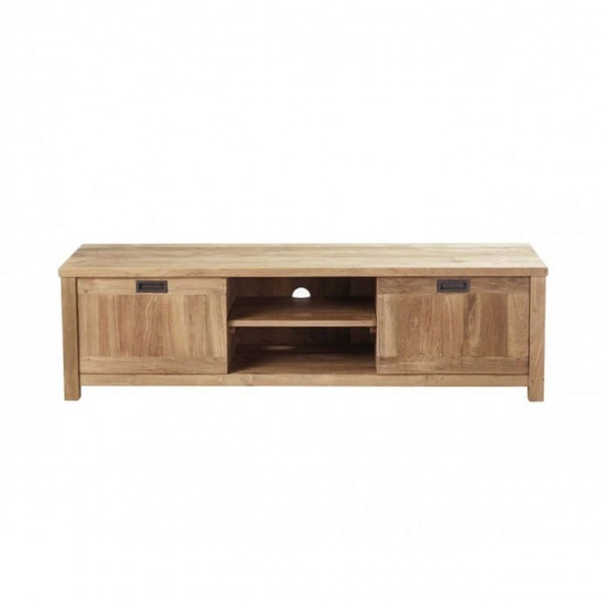 Meuble TV en bois de teck recyclé 160 cm CARGO naturel, BERAH GETAH
