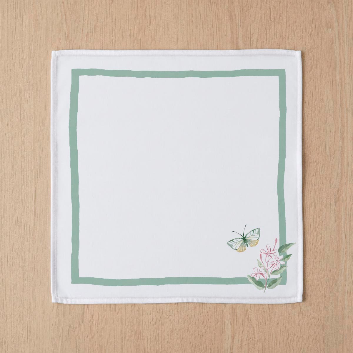 Lot de 4 serviettes en coton 100% Jazmines multicolore, NAF NAF HOME