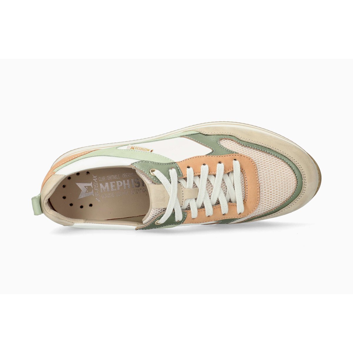 Baskets en cuir LYDIE AIR rose 5144, MEPHISTO