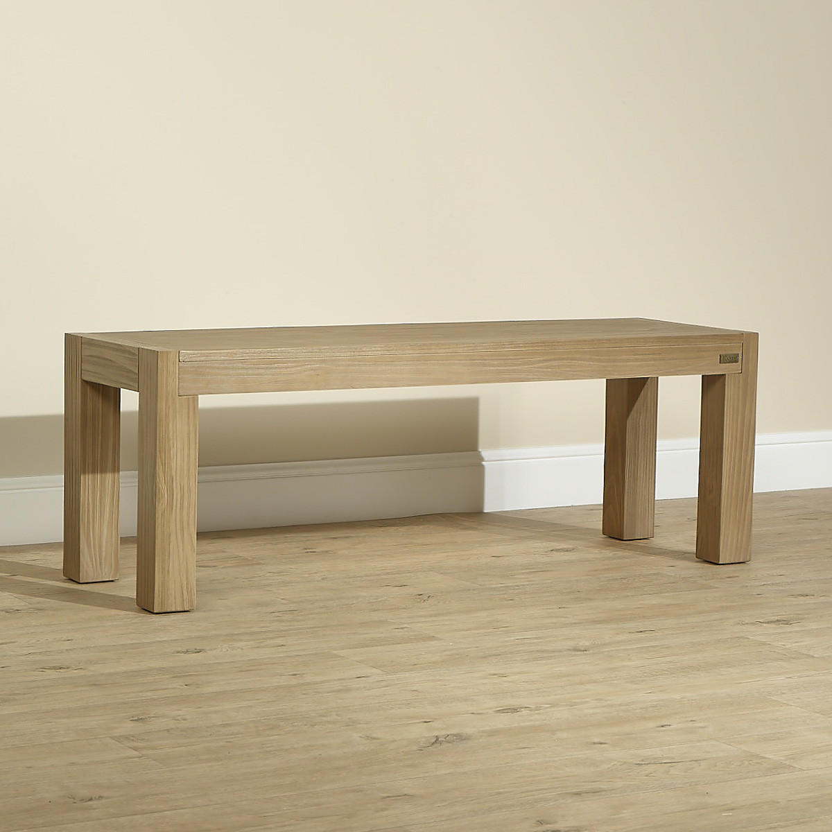 Banc style contemporain en pin massif MEGÈVE marron, ROBIN DES BOIS