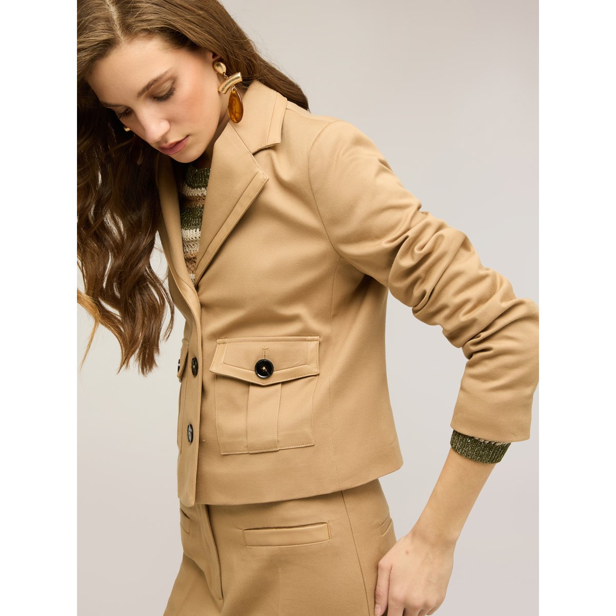 Veste avec poches beige, MOTIVI
