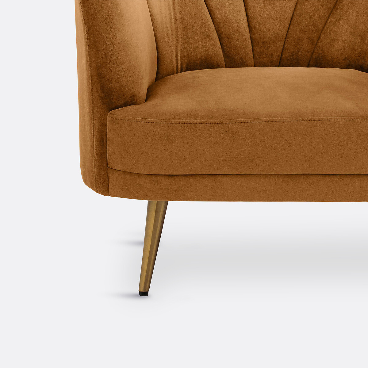 Sillón de terciopelo, Leone tabaco, LA REDOUTE INTERIEURS