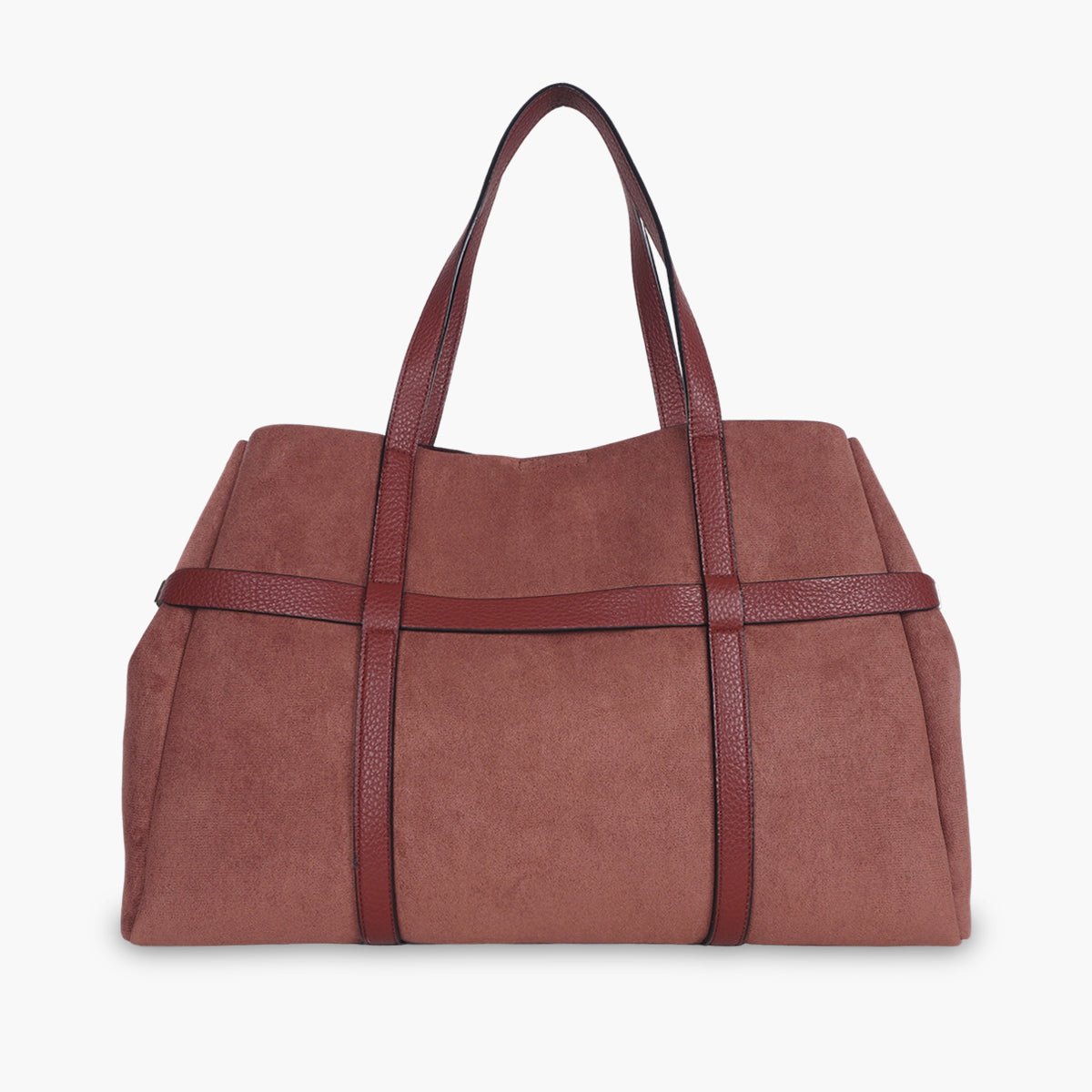 Grand sac shopper Taja doré,brique, LOLLIPOPS