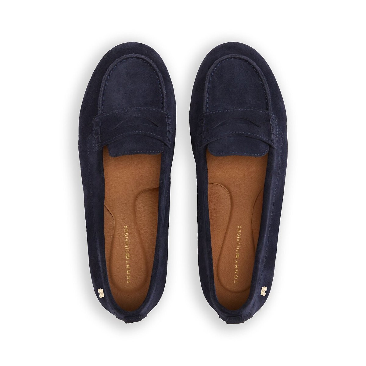 Flex Suede Loafers navy blue, TOMMY HILFIGER