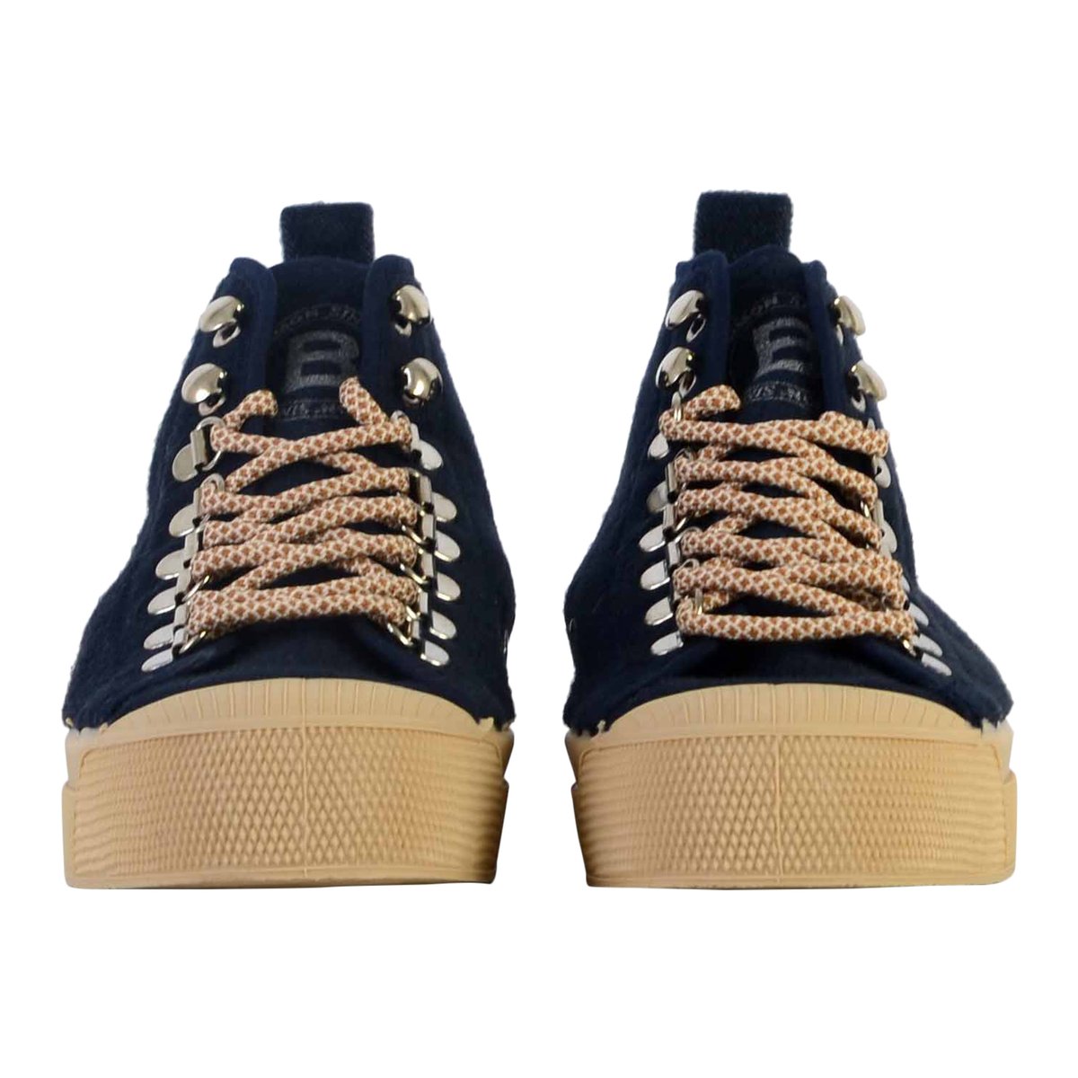 Tennis Lacets Stella Wool marine, BENSIMON.