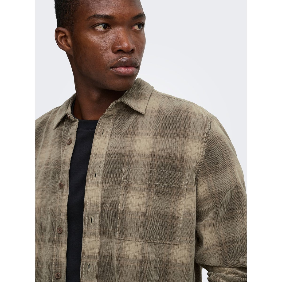 Chemise marron - soft silt 1, ONLY & SONS