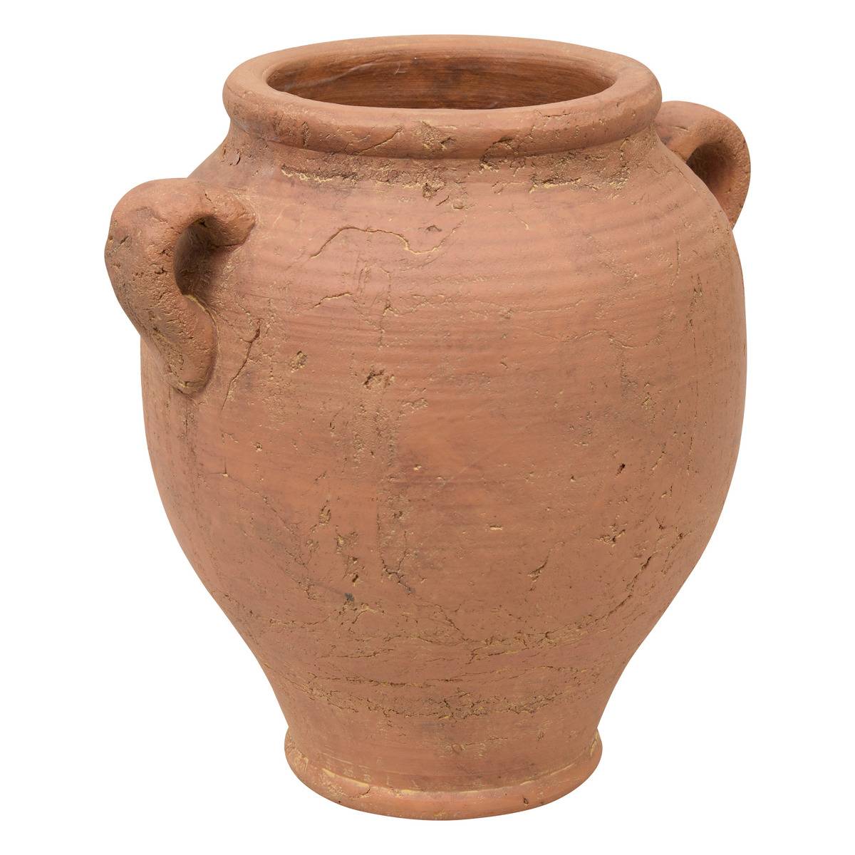 Vase jarre à anses en terre cuite ROMIA terracotta, ATMOSPHERA