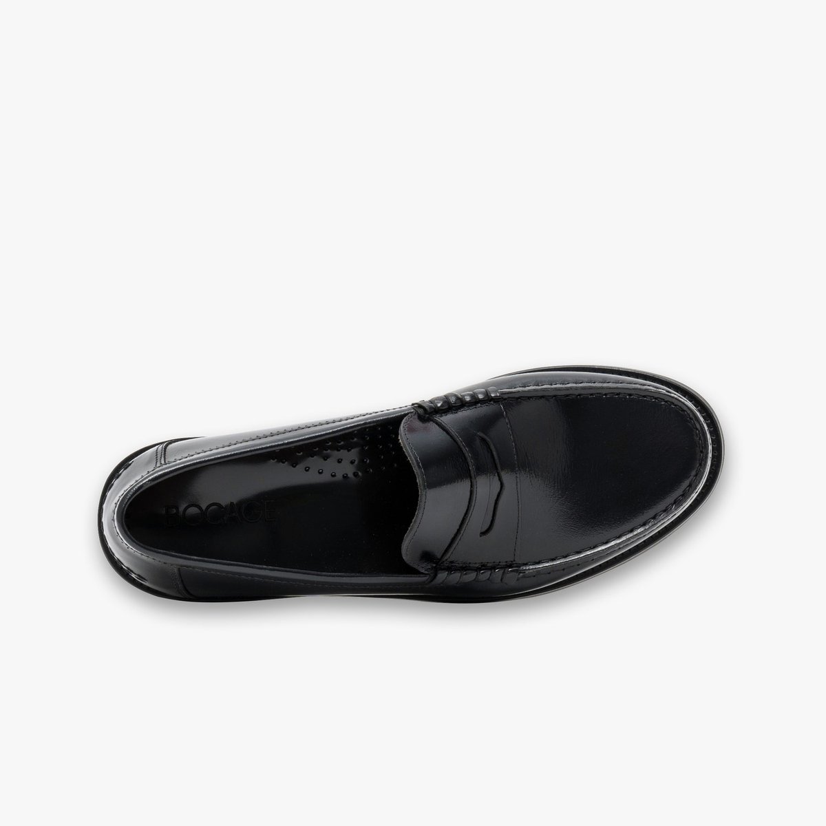 Derby en cuir ROMARIC noir, BOCAGE