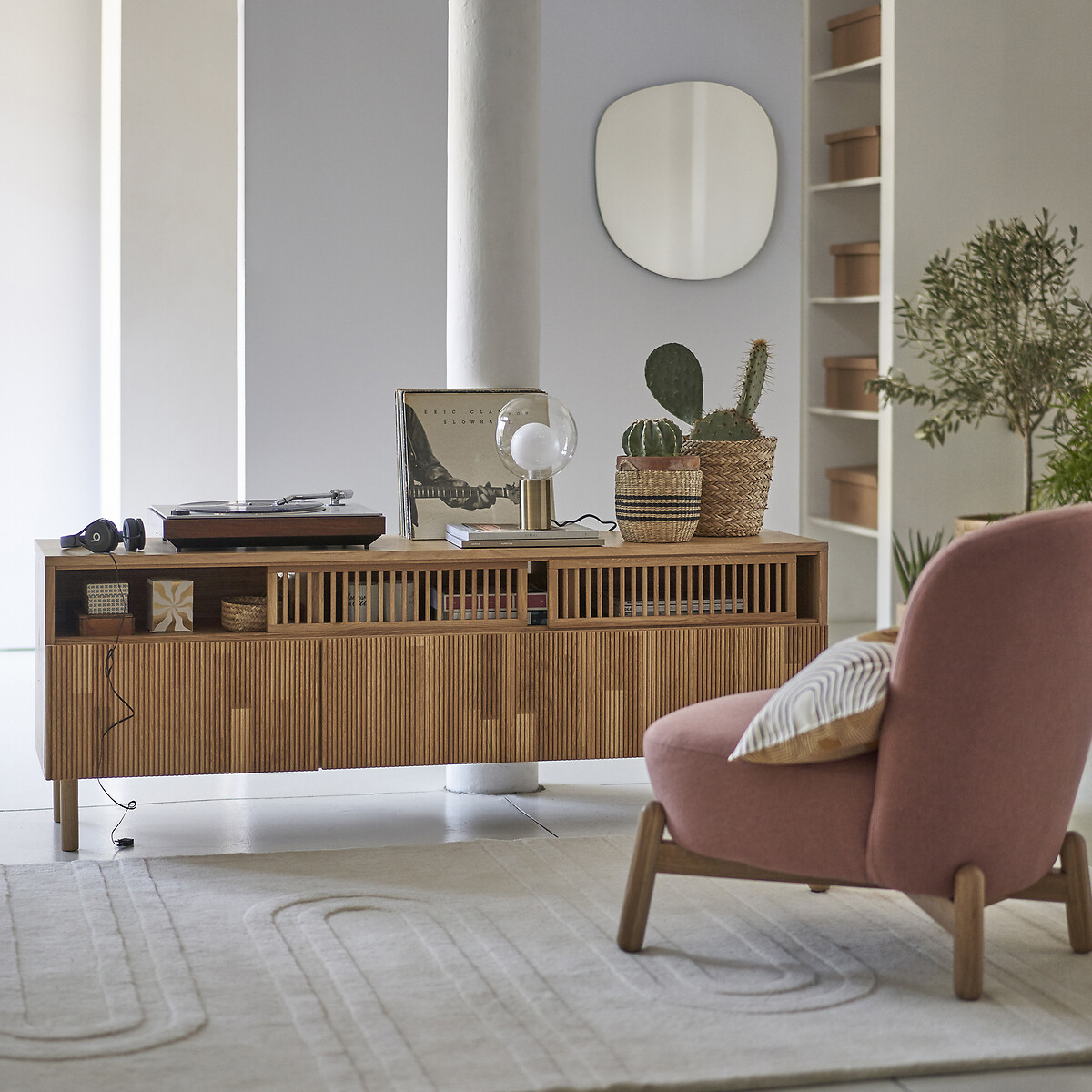 Tapis en laine, Ary ecru, LA REDOUTE INTERIEURS