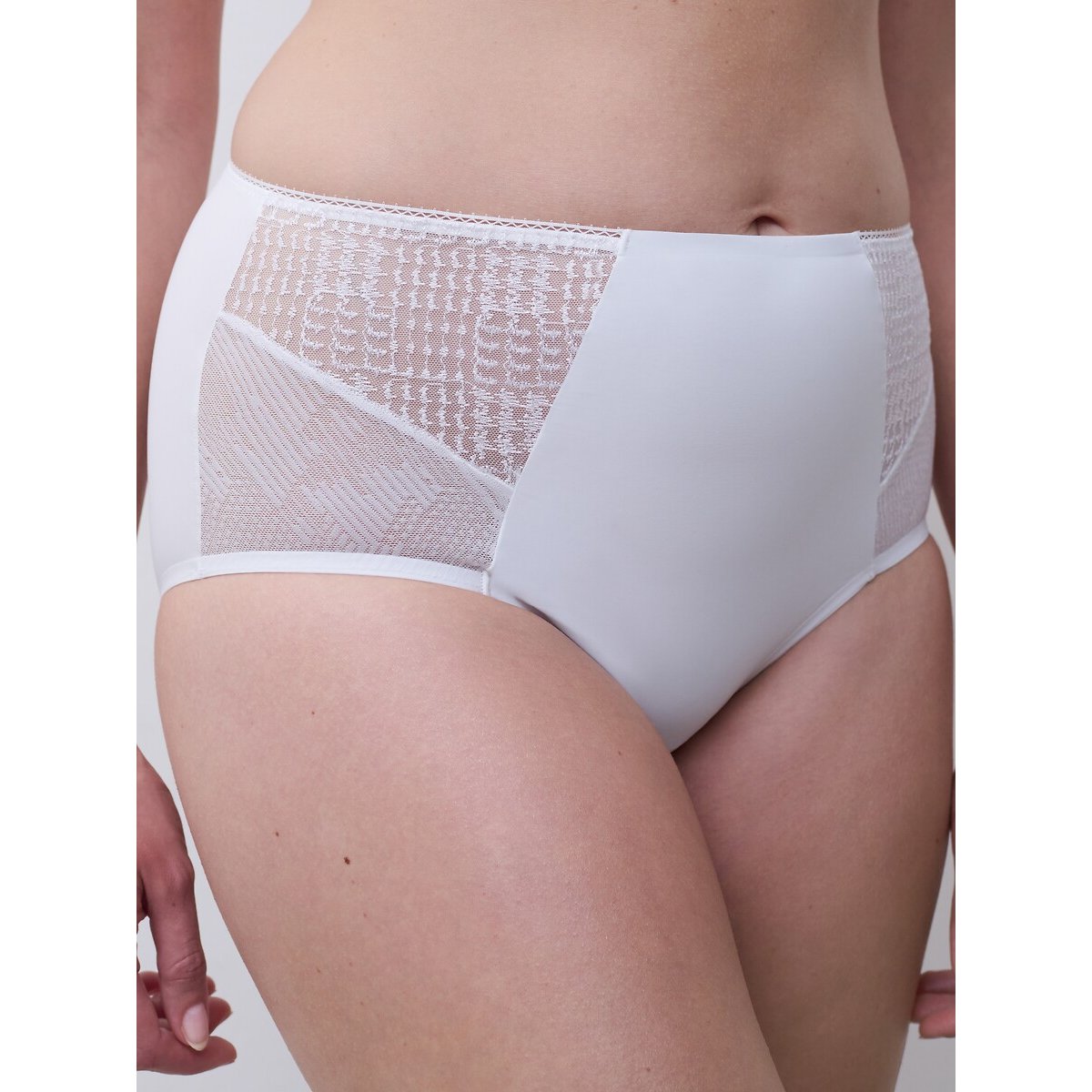 Culotte maintien taille haute Intrigue blanc, CHANTELLE