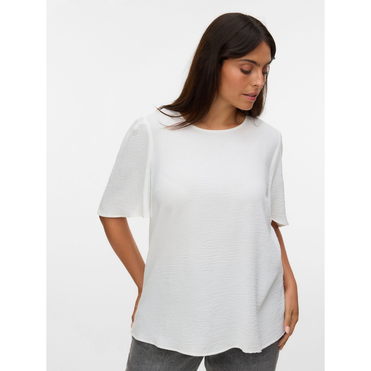 T-Shirt cloud dancer, VERO MODA