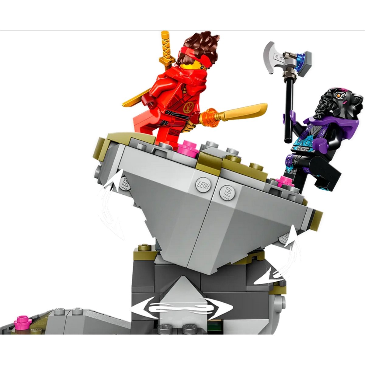 LEGO NINJAGO - Sanctuaire de la Roche du Dragon - Set de Construction 71819 multicolore, LEGO