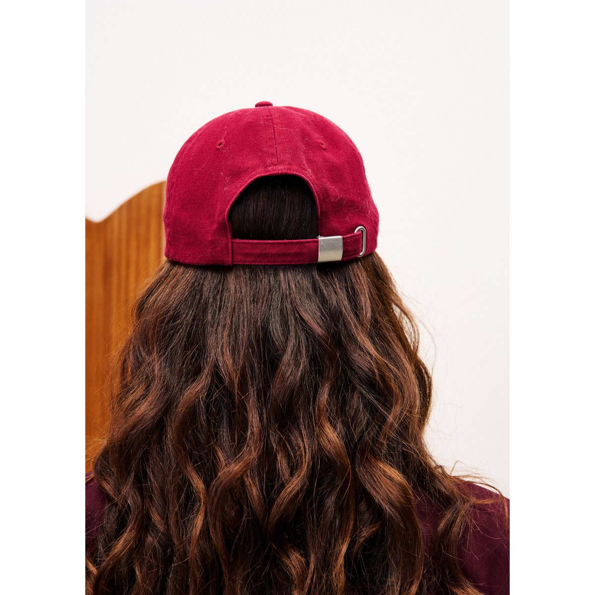 Casquette en coton CELOSIA bordeaux, FRNCH