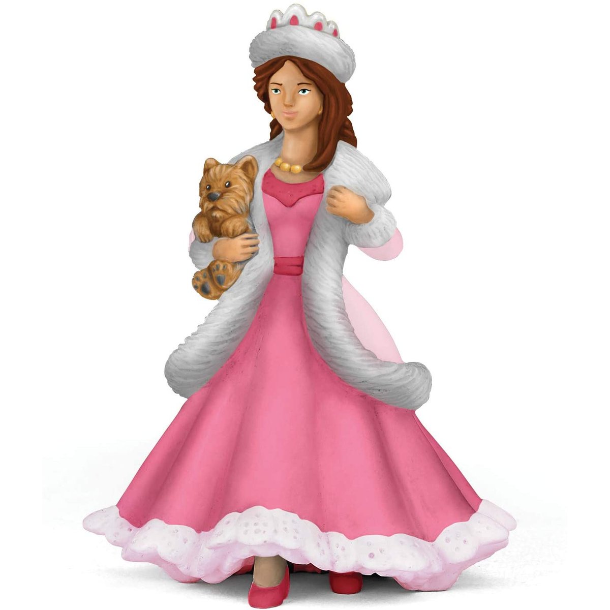 Figurine Princesse au petit chien rose, PAPO