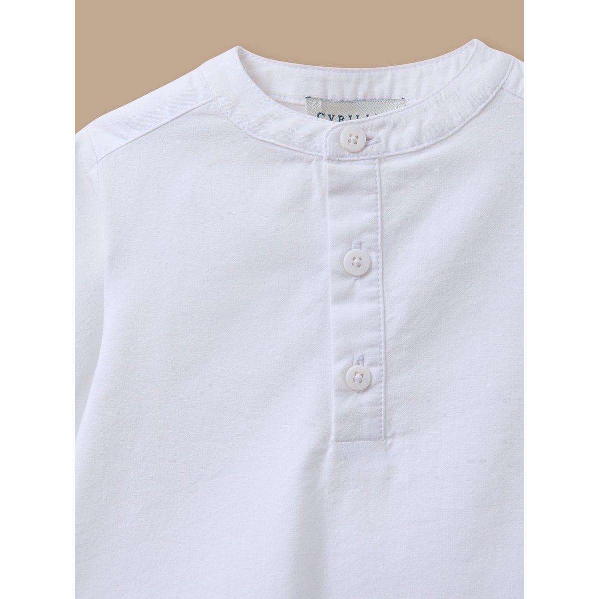 Guimpe Cérémonie en oxford blanc doux, CYRILLUS