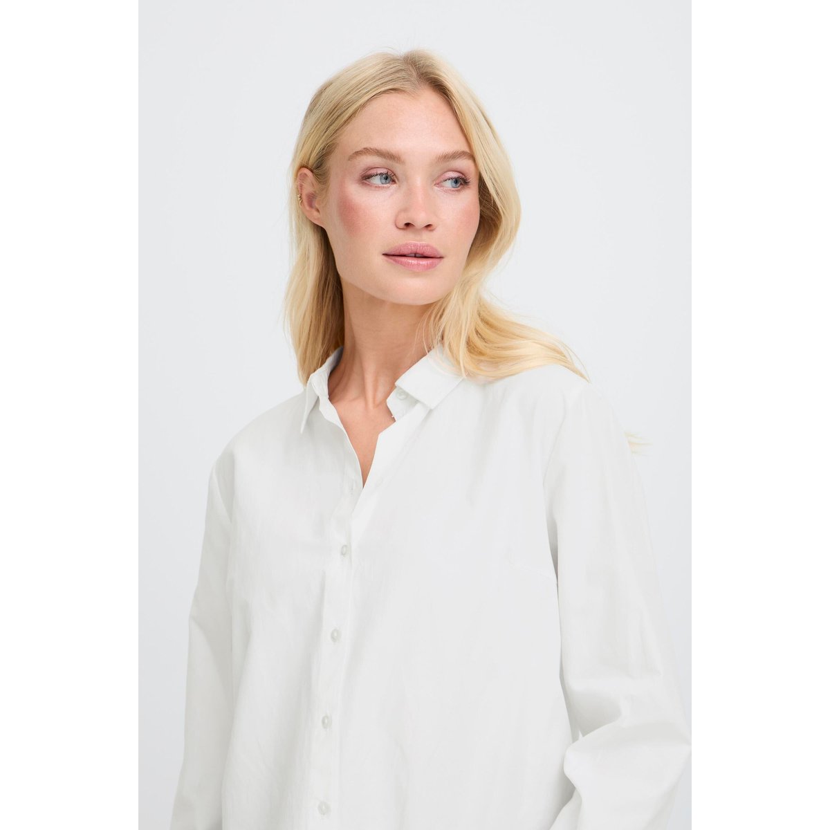 Chemise manches longues coupe classique blanc optical white, B.YOUNG