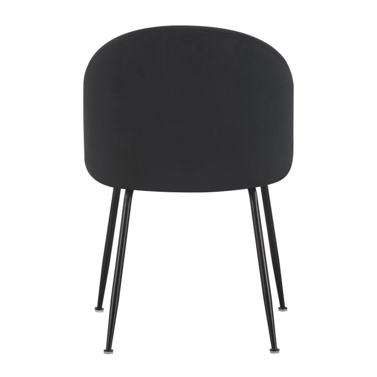 Chaise repas velours noir, ZAGO